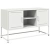 vidaXL TV-Schrank Wei&szlig; 100,5x39x60,5 cm Stahl