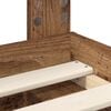vidaXL Bettrahmen Altholz 140 x 190 cm Massives Kiefernholz