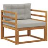 vidaXL Outdoor Mittelsofa Natur 87 x 83 x 73 cm