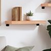 vidaXL Wandregal Hellbraun 60x20x6 cm Massivholz Eiche Behandelt