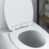 vidaXL Toilettensitz Wei&szlig; 47 x 37,5 x 3,8 cm Duroplast