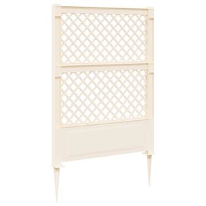 vidaXL Trellis mit Spike Wei&szlig; 99 x 6 x 165 cm PP