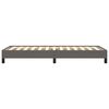 vidaXL Bettgestell Grau 100x200 cm Kunstleder