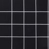 vidaXL Palettenkissen Schwarz Karomuster 80x40x12 cm Stoff
