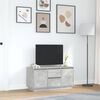 vidaXL TV-Schrank mit LED-Leuchten Betongrau 100x41x50 cm