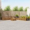 vidaXL Outdoor-Sofagarnitur 9 pcs Natur