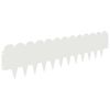 vidaXL Raseneinfassung 10 pcs 103 x 25 cm Stahl Wei&szlig;
