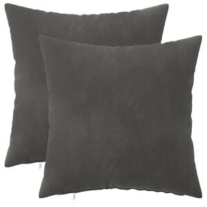 vidaXL Kissenbezug 2 pcs HEERLEN Dunkelgrau 30 x 30 cm Samt