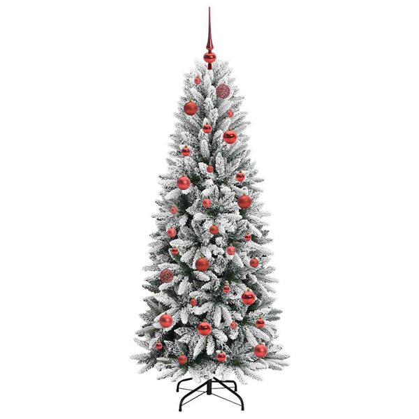 vidaXL K&uuml;nstlicher Weihnachtsbaum mit 150 LEDs mit St&auml;nder Wei&szlig; 150 cm
