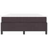 vidaXL Boxspringbett mit Matratze Dunkelbraun 140 x 190 cm Stoff