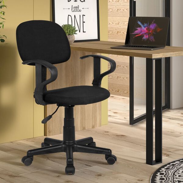 Rousseau B&uuml;rostuhl Happy Polyester Schwarz