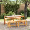 vidaXL Garten Essgruppe 3 pcs Braun Akazie Massivholz
