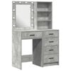 vidaXL Schminktisch 2 pcs Grau 50 x 41 x 135 cm Holzwerkstoff
