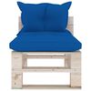 vidaXL 6-tlg. Garten-Lounge-Set aus Paletten mit Kissen Kiefernholz
