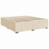 vidaXL Boxspringbett mit Matratze Creme 180x200 cm Stoff