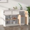 vidaXL Sideboard Wei&szlig; 110x34x75 cm Massivholz Kiefer