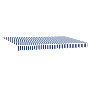 vidaXL Ausziehbare Markise Blau 350 x 200 cm Stoff