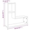 vidaXL Wandregale 2 Stk. Braun Eichen-Optik 50x15x50 cm Holzwerkstoff
