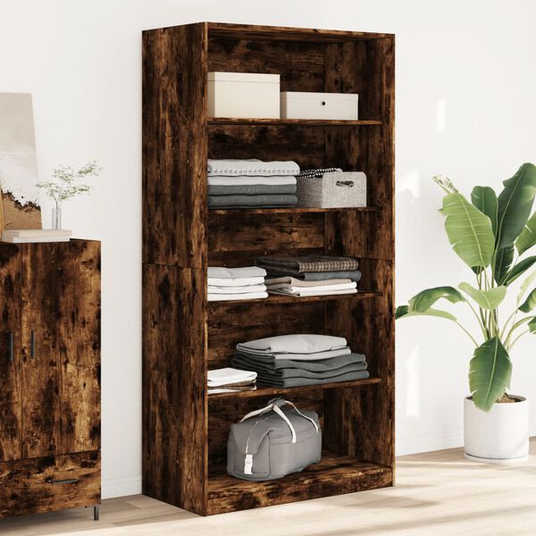 vidaXL Kleiderschrank Räuchereiche 100x50x200 cm Holzwerkstoff