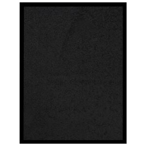 vidaXL Fu&szlig;matte Schwarz 40x60 cm