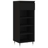 vidaXL Schuhschrank Schwarz 40x36x105 cm Holzwerkstoff