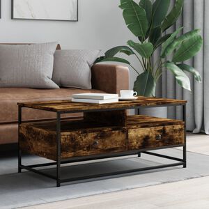 vidaXL Couchtisch R&auml;uchereiche 100x51x45 cm Holzwerkstoff