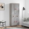 vidaXL Highboard Grau Sonoma 69,5x34x180 cm Holzwerkstoff