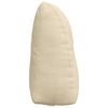 vidaXL R&uuml;cken Kissen Creme 60 x 24 x 50 cm Stoff