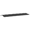 vidaXL Gartenbank-Auflagen 2 Stk. Schwarz 200x50x7 cm Oxford-Gewebe