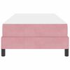 vidaXL Boxspringbett mit Matratze Rosa 90 x 210 cm Stoff