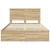 vidaXL Bettrahmen Sonoma-Eiche 135 x 190 cm Ingenieurs Holz