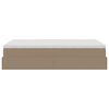 vidaXL Ottoman-Bett mit Matratze Cappuccino-Braun 120x190cm Kunstleder