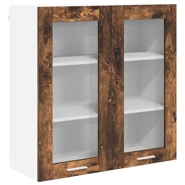 vidaXL H&auml;ngeschrank Ger&auml;ucherte Eiche 80 x 31 x 80 cm Holzwerkstoff