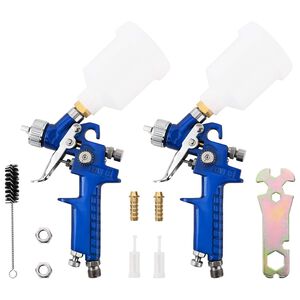 vidaXL HVLP Farbspritzpistolen Kits 125 ml Becher 0,8 mm D&uuml;se 125 ml