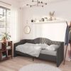vidaXL Tagesbett mit Matratze USB Dunkelgrau Stoff 90x200 cm