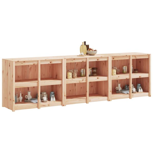 vidaXL Outdoor-K&uuml;chenschr&auml;nke MEPPEL 3 Stk. Massivholz Kiefer