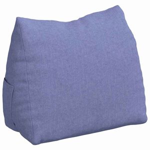 vidaXL R&uuml;ckenkissen Jeans blau 45 x 20 x 35 cm Stoff