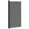 vidaXL Zaunelement WPC und Aluminium Grau