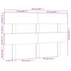 vidaXL Kopfteil Schwarz 154x3x81 cm Massivholz Kiefer