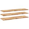 vidaXL Schweberegale 3 Stk. 120x40x2 cm Massivholz Akazie &Ouml;lbehandelt
