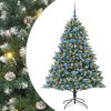 vidaXL Künstlicher Weihnachtsbaum mit 300 LEDs Grün 126 x 126 x 180 cm