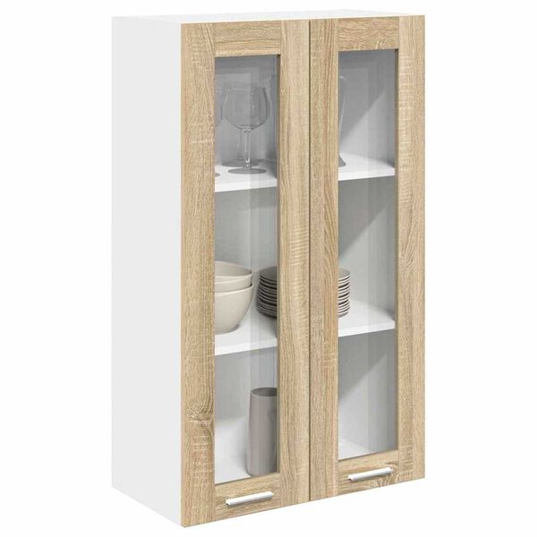 vidaXL H&auml;ngeschrank Sonoma-Eiche 60 x 31 x 100 cm Holzwerkstoff