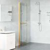vidaXL Walk-In Duschwand Gold 90 x 6.5 x 190 cm