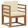 vidaXL Outdoor-Sofagarnitur Massives Akazienholz und Polyester