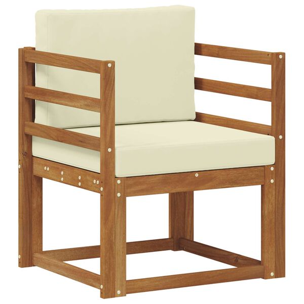 vidaXL Outdoor-Sofagarnitur Massives Akazienholz und Polyester