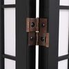 vidaXL 4tlg. Raumteiler Japanischer Stil Klappbar 160 x 170 cm Schwarz