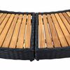 vidaXL Whirlpool-Umrandung Schwarz Poly Rattan & Massivholz Akazie