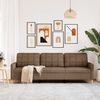 vidaXL 3-Sitzer-Sofa Braun 210 cm Stoff