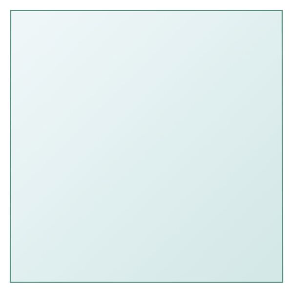 vidaXL Tischplatte Transparent 50x50 cm Hartglas