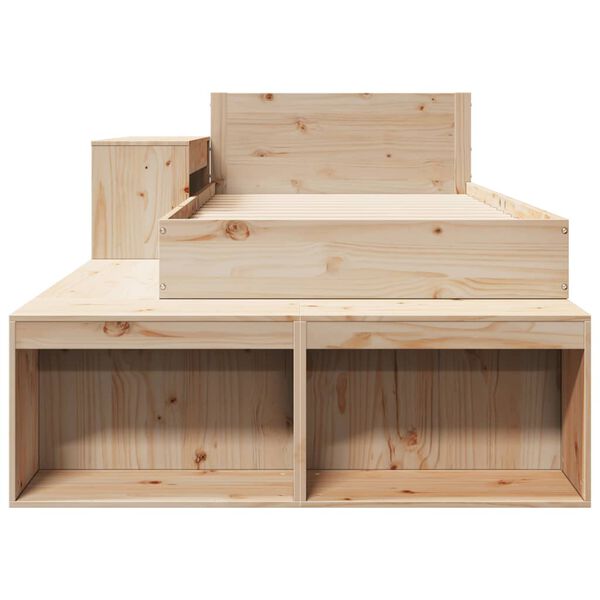 vidaXL Massivholzbett ohne Matratze 90x200 Kiefernholz